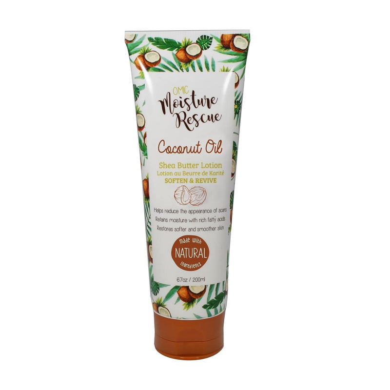 Moisture Rescue Shea Butter Lotion Tube  with Coconut Oil Mitchell Brands - Mitchell Brands - Skin Lightening, Skin Brightening, Fade Dark Spots, Shea Butter, Hair Growth Products