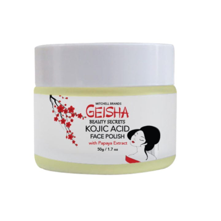 Geisha Kojic Acid Face Polish Jar 60ml Mitchell Brands - Mitchell Brands - Skin Lightening, Skin Brightening, Fade Dark Spots, Shea Butter, Hair Growth Products