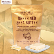 Mitchell Organics Unrefined Shea Butter Bar 16oz Mitchell Group USA, LLC - Mitchell Brands - Skin Lightening, Skin Brightening, Fade Dark Spots, Shea Butter, Hair Growth Products